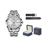 Steel Band Raw White [Includes: Exclusive Box+Leather Strap]