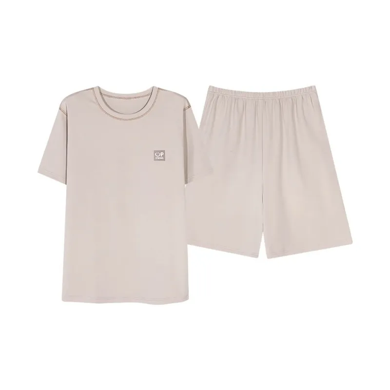 XISHE Pajama Set Men's Light Gray-0