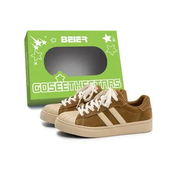 BEIER Minimalist Style Versatile Casual Shell Toe Durable Lightweight And Breathable Low Top Skateboard Shoes Men's