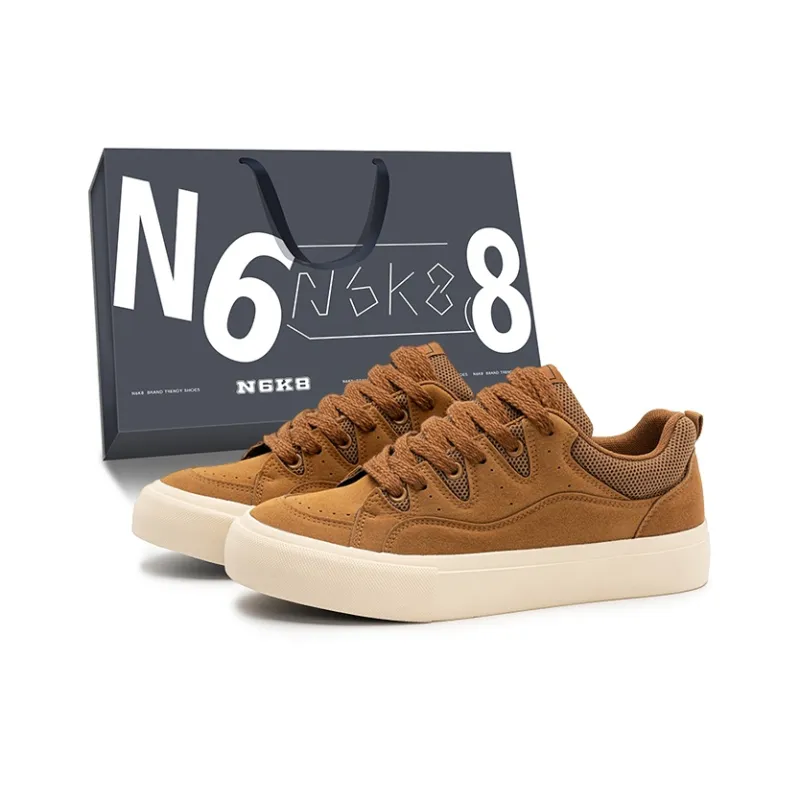 N6K8 Anti Slip Wear Resistant Low Top Skateboard Shoes Men's-20