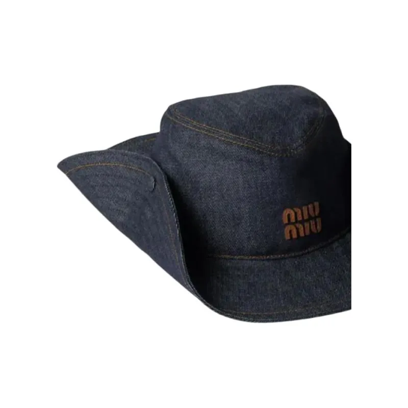 MIU MIU Denim Cowboy Hat-2
