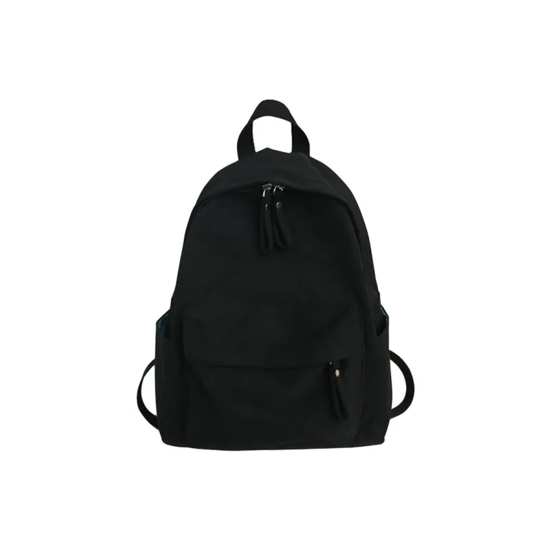 Yalu Cool Silk Cotton Backpack Computer Backpack Regular Unisex Ecru/Khaki/Blue/Black-12