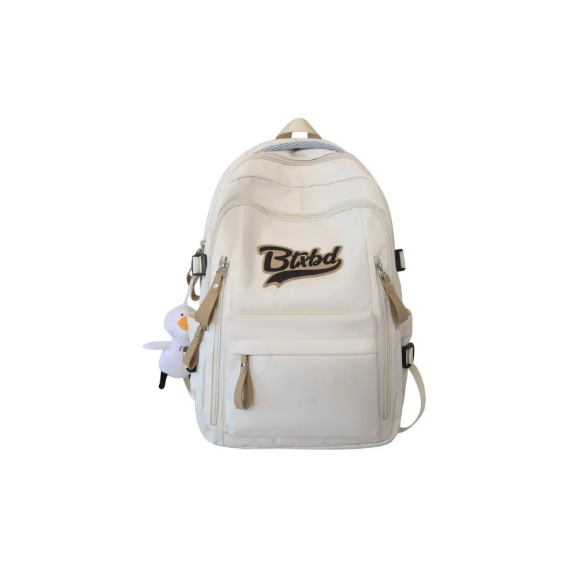 URBAN FOREST Nylon Backpack Regular Unisex White/Black/Red/Khaki-0