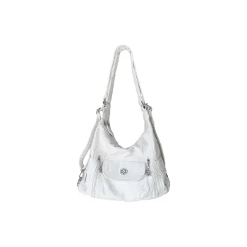 Spicy Peanuts Washable Pu Shoulder Bag Women's White