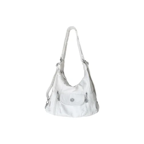 Spicy Peanuts Washable Pu Shoulder Bag Women's White