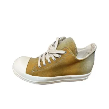 Rick Owens DRKSHDW High Top Canvas Shoes Men's Yellow
