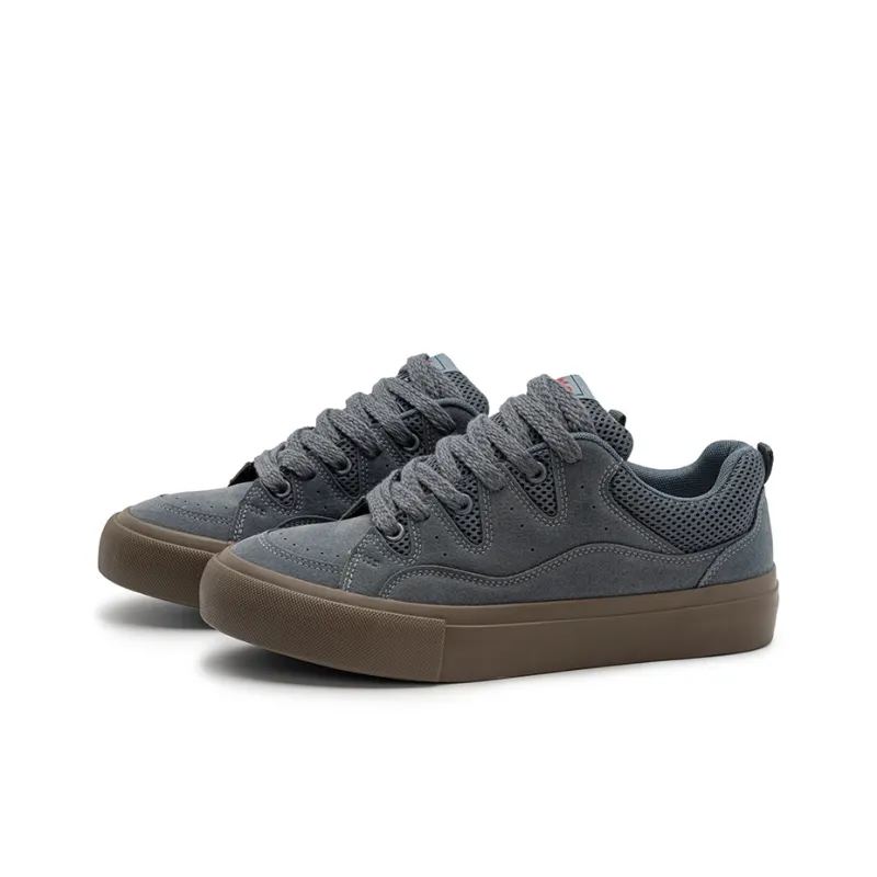 N6K8 Anti Slip Wear Resistant Low Top Skateboard Shoes Men's-12