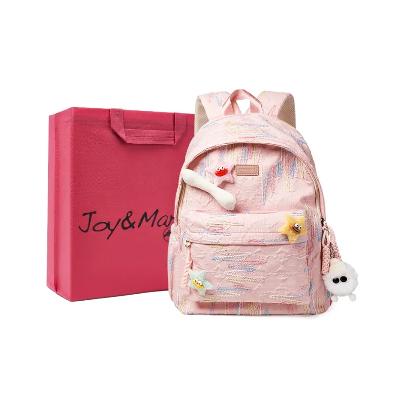 Joy&Mario Premium Capacity Laptop Bag Niche Lightweight Commute Wear Regular Women's Ecru/Girly Pink/Classic Black-4