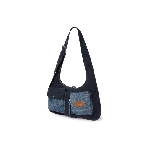 Lee Suede Crossbody Bag Women's Vintage Denim Blue