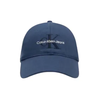 CALVIN KLEIN Cotton Baseball Caps Unisex Blue