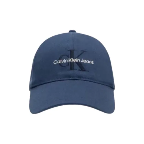 CALVIN KLEIN Cotton Baseball Caps Unisex Blue