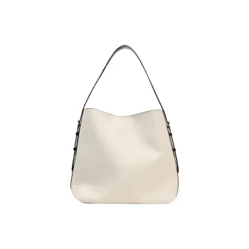 ZARA Cotton Bucket Bag Handbag Extra Large Women's Brown