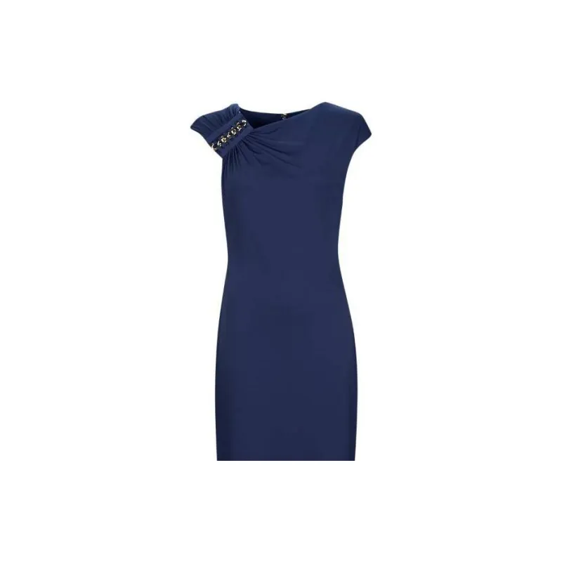 Polo Ralph Lauren Short Sleeved Dress Women's Marine Blue-4