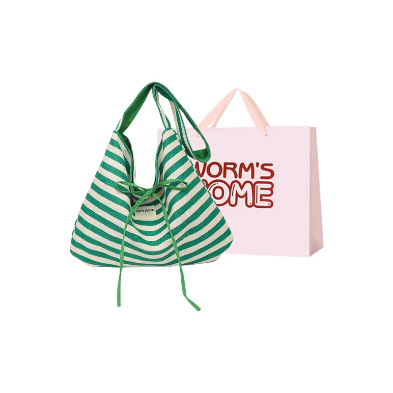 Worm's Home Canvas Bag Shoulder Bags Women's Multicolor-6