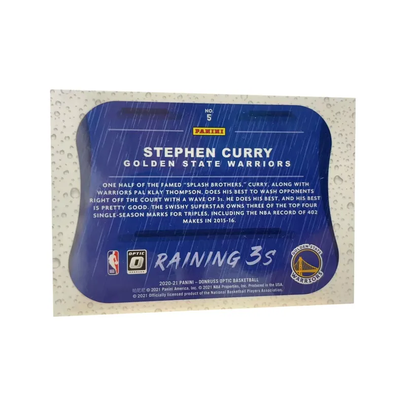 PANINI 2021 22 Golden State Warriors, Stephen Curry, Wide Screen Teardrop Special Card, Rare Classic Sports Cards 1 Pc-1