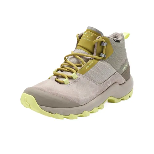 DECATHLON MH500 Cushioning Waterproof Grip High Top Hiking Shoes Women's Moonlight Beige