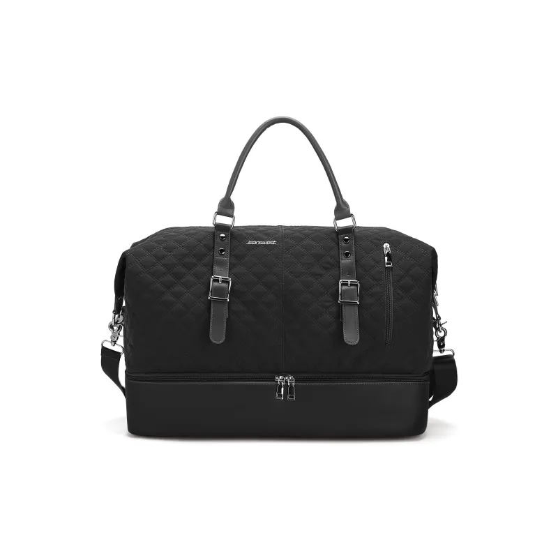 JEANSWEST Fabric Portable Crossbody Travel Bag Gym Bag Luggage Bag Unisex Multicolor-0