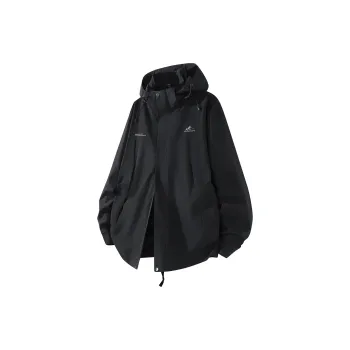 Kepu Keep Warm From The Wind Windbreaker Jacket Unisex Black