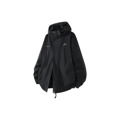 Kepu Keep Warm From The Wind Windbreaker Jacket Unisex Black