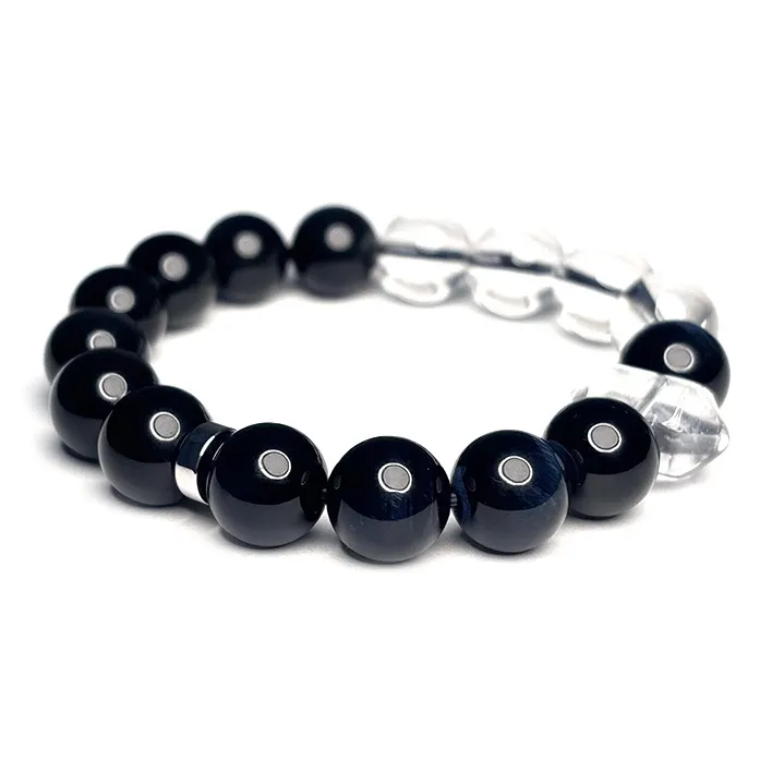 MOUNTAINS AND MANS Obsidian Bracelets Unisex-1