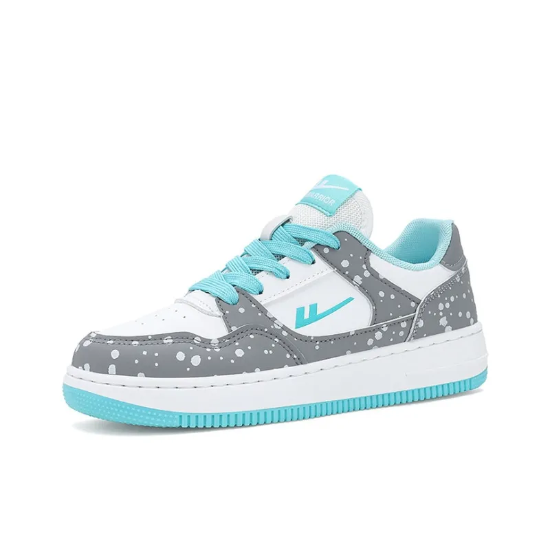 WARRIOR Skateboard Shoes Unisex Low Top White Bamboo-1