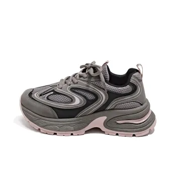 HUANQIU Breathable, Balanced, Lightweight Low Top Chunky Sneakers Women's Taupe