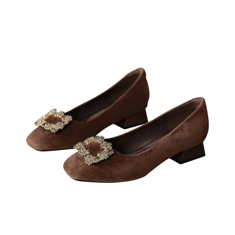 TADSW Chunky Heel High Heels 3cm Women's-6