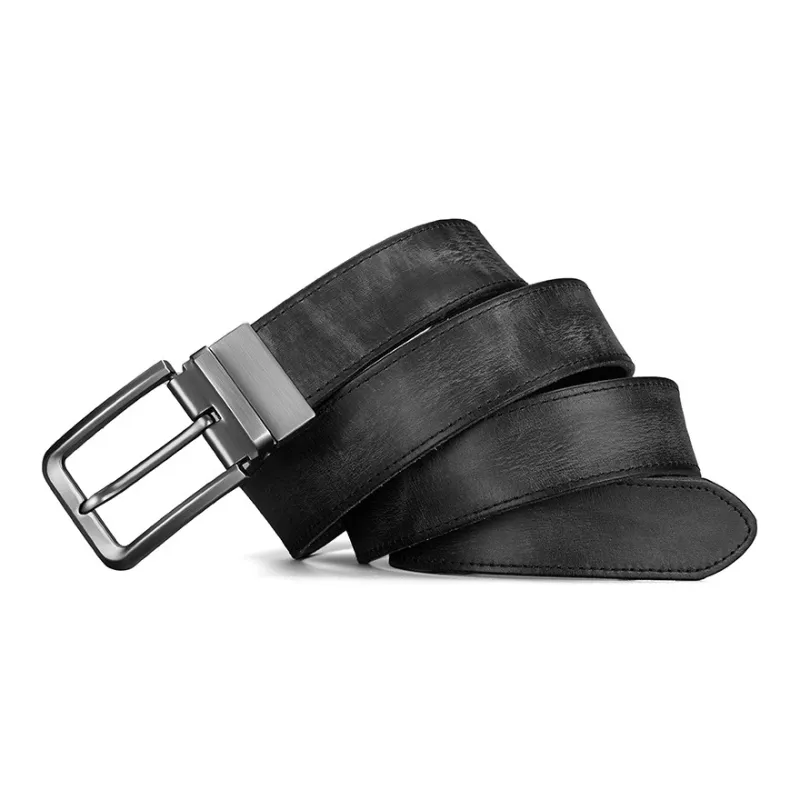 Yamaichi Maru Top Grain Cow Leather Leather Belts Men's 3.7cm-0