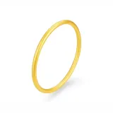 Traditional Style Plain Band Bangle[Gold]