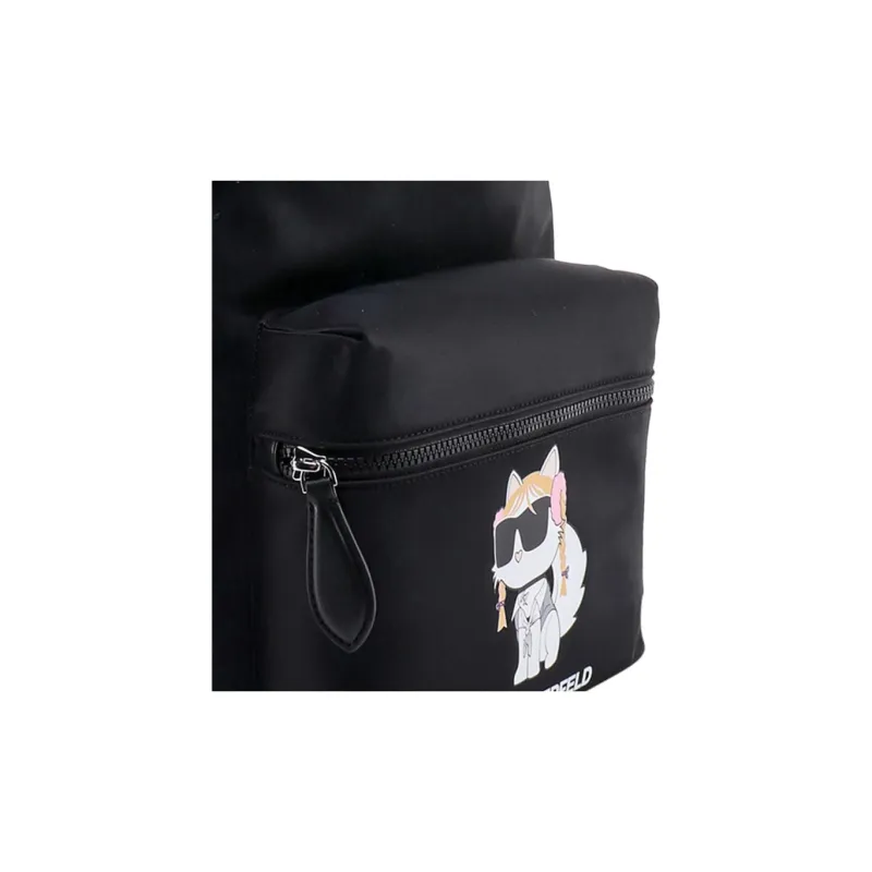 KARL LAGERFELD Polyester Backpack Women's Black-4