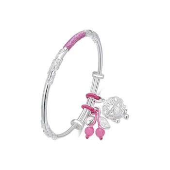 Bailijin S999 Fine Silver Sterling Silver Bracelets Unisex
