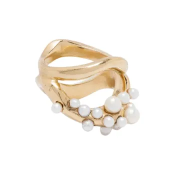BEATRIZ PALACIOS Double Wave Ring