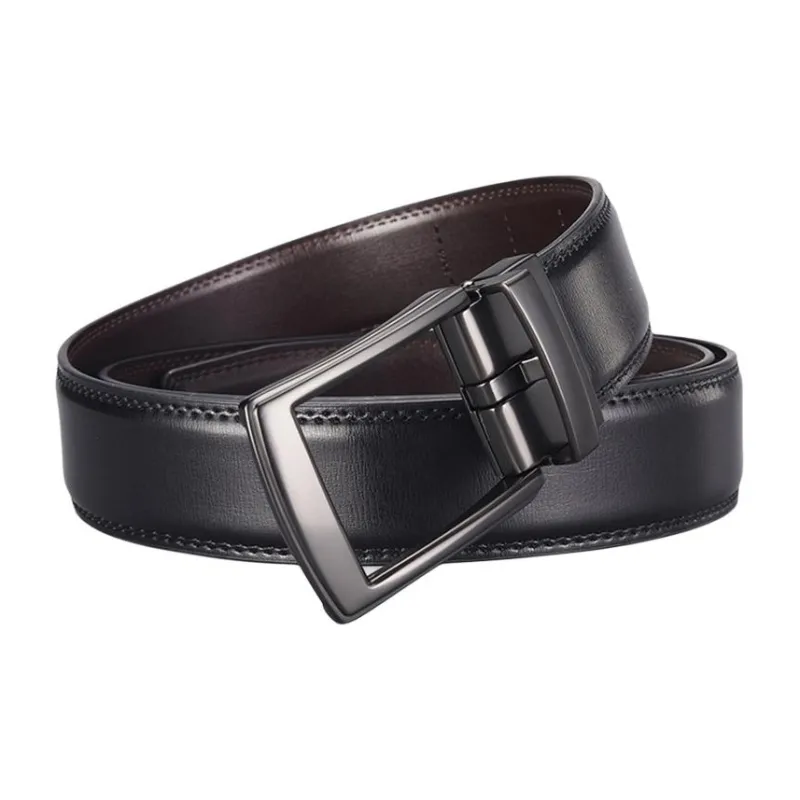 Yamaichi Maru Double-Layered Coated Cow Leather Leather Belts Men's Width: 3.5cm-2