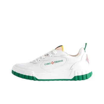 CASABLANCA Court Charaf Tajer Low Top Skateboard Shoes Men's White