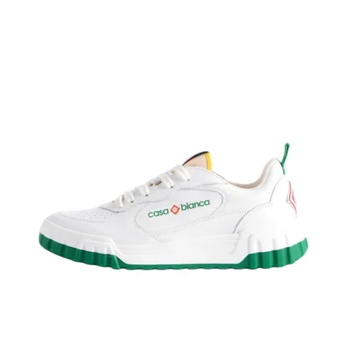 CASABLANCA Court Charaf Tajer Low Top Skateboard Shoes Men's White