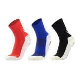 Crew Glue Soccer Socks 3 Pack (Red/Blue/Black)