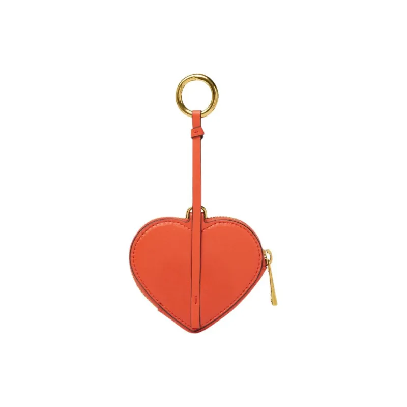 FANSIZHE VERSACE Lambskin Coin Purse Women's Orange-1