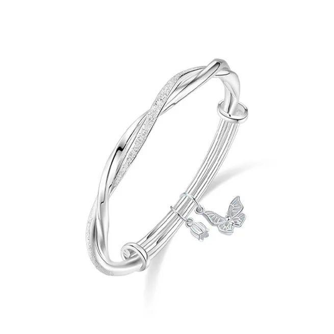 NVBBK Sterling Silver Bangle For Women's Women's-5