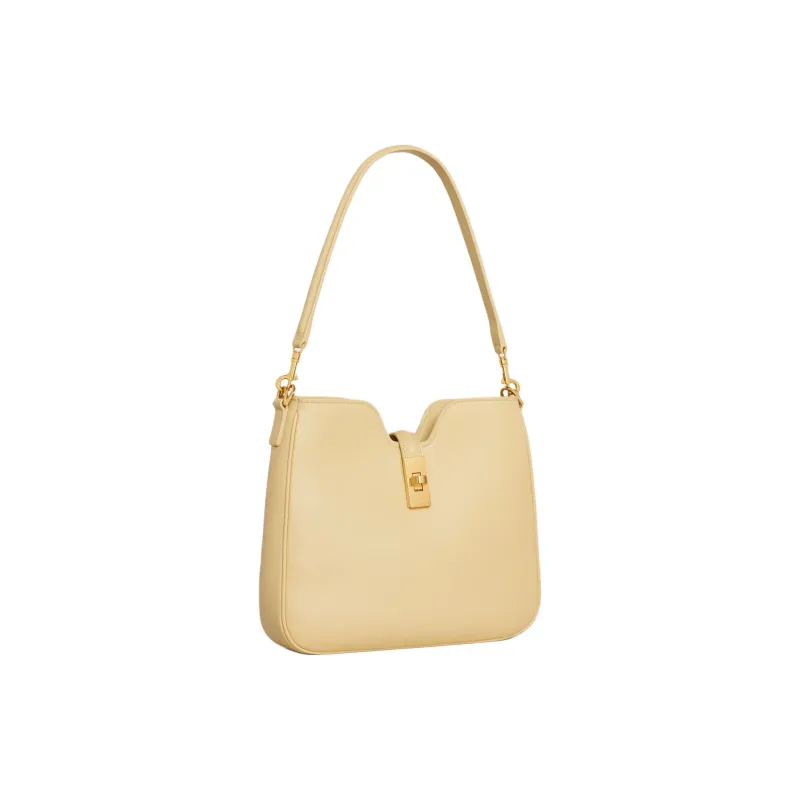 CELINE Calfskin Portable Crossbody Bag Shoulder Bag Small Size Women's Spring Yellow-2