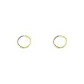 [6mm Gold 2 Pack]Open-Ended Plain Band Hoop Earrings Eh-1919.ebE