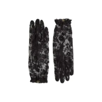 Valentino Cotton Gloves Women's Black