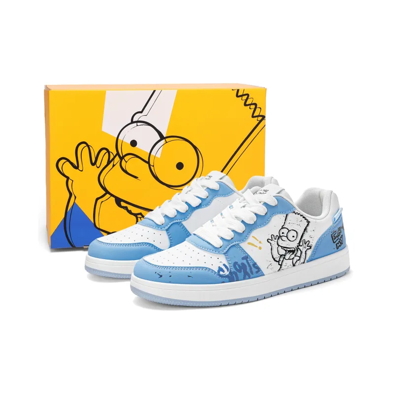 The Simpsons Coverage Height Increasing Abrasion Resistant Low Top Skateboard Shoes Unisex-0