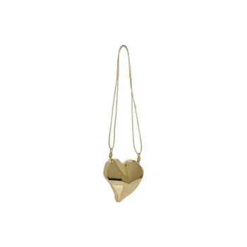 CULT GAIA Leather Heart Shaped Bag, Crossbody Bag, Shoulder Bag Women's Gold