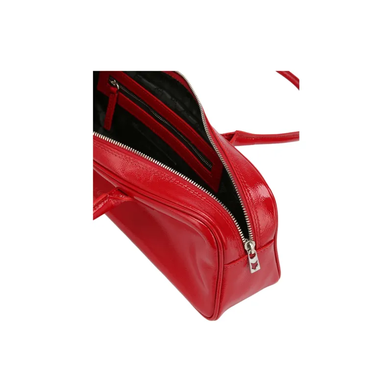 Naked Wolfe Patent Leather Shoulder Bag Women's Candy Red-3