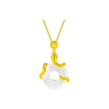 ZHIAIYONGHENG Chalcedony Jade Necklaces Unisex