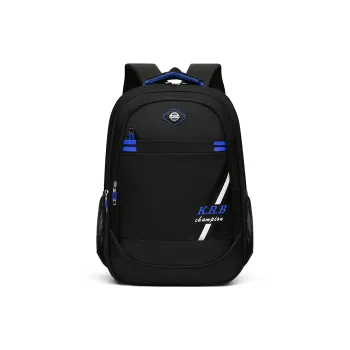 MingLu Oxford Backpack Regular Unisex Black