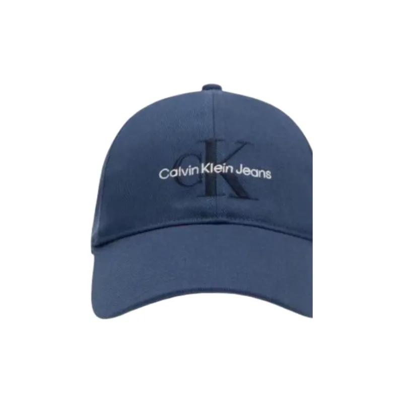 CALVIN KLEIN Cotton Baseball Caps Unisex Blue-1