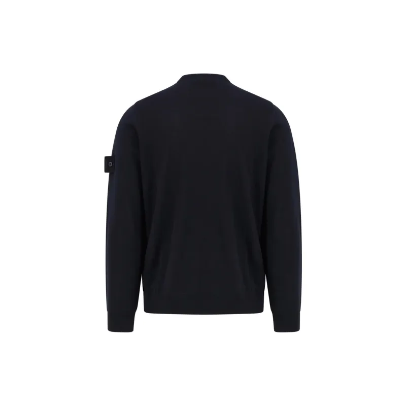 STONE ISLAND Logo Patch Crewneck Jumper-1