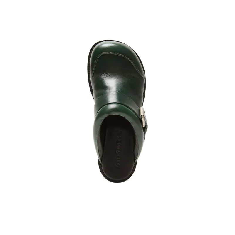Acne Studios Closed Toe Slippers 2cm Women's Green-2