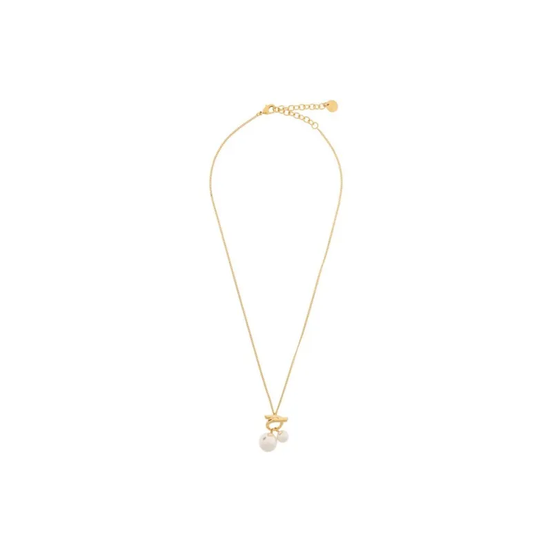 Ferragamo Double Pearl Necklace-1